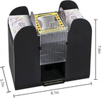 Nileole 6 Decks Automatic Card Shuffler, Battery-Operated for UNO,Phase10, Texas Hold'em, Poker, Home Card Games, Blackjack, Party Club