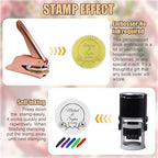 Personalized Book Embosser, Custom Embossing Machine with Metal Carving Molds for Book Lovers, Libraries, Wedding and Gifts