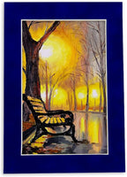 Pack of TEN 11x14 Mats Bevel Cut for 8.5x11 Photos - Acid Free Royal Blue Suede Precut Matboards For Pictures, Photos, Framing - 4-ply Thickness