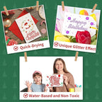 FUMILE 8 Colors Double Line Outline Markers,Glitter Marker for Kid Teens,Self Outline Metallic Markers for Art Supplies,Metallic Glitter Pen Set for Teen Girl.