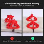 Professional Tile Leveling System Kit，Anti-Loosening Spacers/Wall, Bathroom Tiling -1/32-1/16-1/8 Precision Alignment & Grout Spacing Tools(200caps, 1/32-1/16-1/8)