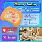 Handheld Game for Kids 6-12 with Lights and Sounds, Sensory Fidget Toys for Kids 8-12, Birthday Gifts for 6 7 8 9 Year Old Girls & Boys & Teens -Orange