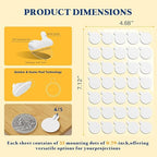 Sticky Dot Double Sided – 140pcs Easy to Peel Sticky Adhesive Dots,Clear Removable Glue Poster Dots Double Sided for Crafts, Posters, Balloons, and DIY Projects