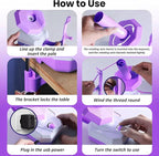 Electric Yarn Winder, Large Capacity 13oz Yarn Ball Winder for Crocheting, Automatic Yarn Cake Roller Spinner with Strong Tension & Stepless Speed, Ideal for Knitting & Crochet Lovers