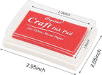 Ink Pads, Stamp Pads for Rubber Stamps, 15 Solid Colors Available for Craft Scrapbooking Fingerpaint on Paper Wood Fabric