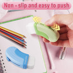 12Pack Sliding Retractable Eraser 3Pcs Large Push up Mechanical Eraser with 9Pcs Erasers Refills Cute Art Drawing Pencil Erasers for Home Office Supplies Funny Stationery Gifts for Boys Girls