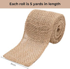 Natural Burlap Fabric Roll 10 Yards, 3 Inch Jute Ribbon for DIY Gift Wrapping, Craft Projects, Wedding, Christmas, Home Decoration (7.5 cm, 3 in)
