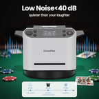 Automatic Card shuffler and Dealer 2-in-1 Machine 2025, 1-12 Player, Rotatable 360°, Remote Card Calling, Ultra Quiet, Rechargeable, for Board Games and Poker, Casino Card, UNO (White)