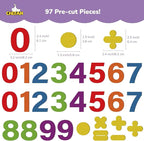 CHEFAN Felt Numbers for Kids, Board Pieces, Precut Story Pieces, Figures, Number Learning Toy for Counting, Math Counters for Preschool Kindergarten