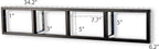 You Have Space Black Floating Shelves for Wall, 34 Inch Video Games CD DVD Storage Shelves, Cube Storage Organizer Shelf Set of 3