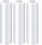 PSBM Stretch Wrap for Packing, 4 Pack of 15 Inch x 1500 Feet, 47 Gauge, High Cling Moving Stretch wrap, Cast Hand Stretch Film Moving wrap Rolls, Strong Plastic Wrap for Moving