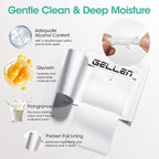 Gellen 400 Pack Nail Cleanser Pads, Alcohol Pads for Nails, Individually Wrapped Nail Prep Pads, Lint-free Tacky Layer Residue Remover Wipes for Acrylic & Builder Gel Polish Press-ons