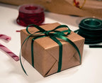 3/8" x 100 Yards Hunter Green Polyester Satin Ribbon Single Faced Bulk Fabric Ribbons for Gift Wrapping, Crafting and DIY Projects, Scrapbooking, Bows and Card Making