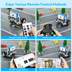 Yahboom Micro:bit Start Robot Kit with ESP32 Camera HD Video App Control for 8+ DIY Programmable STEM Education Toy Car with Tutorial Super Cost-Effective (with v2)