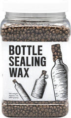 Blended Waxes, Inc. Bottle Sealing Wax, Pastille Wax Seal Beads For Wine, Beer, and Liquor Bottle Sealing, Seals Between 25-30 Bottles, 1 lb, Granite Pearl