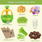 TingingYuli Arts and Crafts Kit for Kids Ages 4-8, Flower Bouquet Toys,DIY Flower Market Toys,Build Your Bouquet,Educational Christmas Birthday Gifts for 3 4 5 6 7 8 9 Year Old Girls-Green