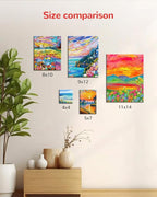 4x4inch Mini Canvas for Painting 40 Pack Small Canvas Boards Primed Acid Free for Oil, Watercolor, Acrylic Paint
