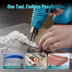 SEESII Cordless Foam Cutter: Electric Hot Knife Kit with 2×2000mAh Batteries,120W Power (Max 842°F) Air-Cooled Styrofoam Cutting Tool with 4 Blades for Rope,Fabric,EPP,EPS, XPS,EPE,PU,KT Board