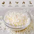 Soy Wax, Waxcanpy Natural Soy Wax for Candle Making, Organic Candle Wax from Farm, No Additives, Harmless and Pure (0.5lb)