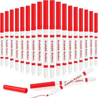 18 Pcs Line Washable Markers Bulk Red Fine Tip Markers Set Coloring Thin Tip Drawing Washable Pen for Kids Art School Classroom Back to School Gender Reveal Party Supplies, Ages 6+