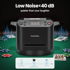 Automatic Card shuffler and Dealer 2-in-1 Machine 2025, 1-12 Player, Rotatable 360°, Remote Card Calling, Ultra Quiet, Rechargeable, for Board Games and Poker, Casino Card, UNO, Five Crowns