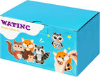 WATINC Needle Felting Kit - 5 Set Unique Different Cute Doll Wool Felt Needle Tools Foam Pad Instruction, DIY Home Decoration Craft Party Supplies for Art Work Starter Beginners (Woodland Animal)