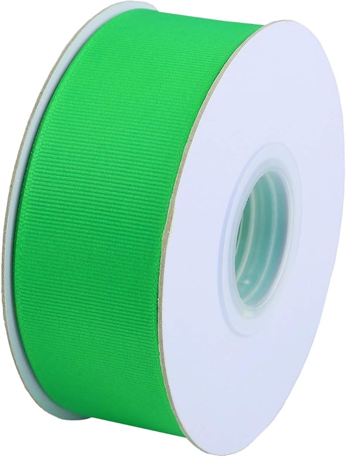 ITIsparkle 11/2" Inch Grosgrain Ribbon 25 Yards-Roll Set for Gift Wrapping Cake Decoration Party Favor Hair Braids Hair Bow Baby Shower Decoration Floral Arrangement Craft Supplies, Emerald Ribbon