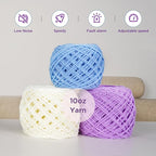 Electric Yarn Winder for Crocheting - Large Capacity Yarn Ball Winder for Knitting, Adjustable Yarn Ball Tension,Stepless Speed, Good Helper for Knitting Lovers, Purple
