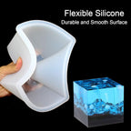 4 Inches Cube Silicone Molds Square Silicone Molds Resin Epoxy Casting Molds