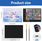 Mini Glitter Watercolor Paint Set with Paper, 60 Colors Shimmer Metallic Watercolour Painting Sets, Solid Pearl Water Color Paints for Adult, Kids, 1ml Trial Package(1ml 60 Colors)