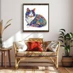 Lazy Cute Cat Wooden Puzzles 95 Pieces Puzzles Gifts for Adults 8.5x7.7in Wooden