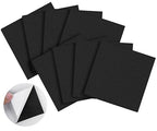 ToLanbbt 8 PCS Adhesive Foam Padding Sheets Closed Cell Neoprene Foam Sheet 1/8" Thick, 4" x 4" Self Stick Insulation Anti Vibration Pads Anti-Slip for Furniture, Cars, Speakers, DIY