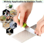 Diamond Sharpening Stone for 4 PCS Diamond Plate Honing Stone for Kitchen Sharpening Dull Knives Grindstone, 240/400/600/1000 Grit