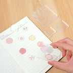 5pcs Acrylic Stamp Block, Acrylic Blocks for Stamping with Grid Lines, Assorted Sizes Stamp Block for DIY Crafts Scrapbooking Card Making Ornaments Stamping Projects