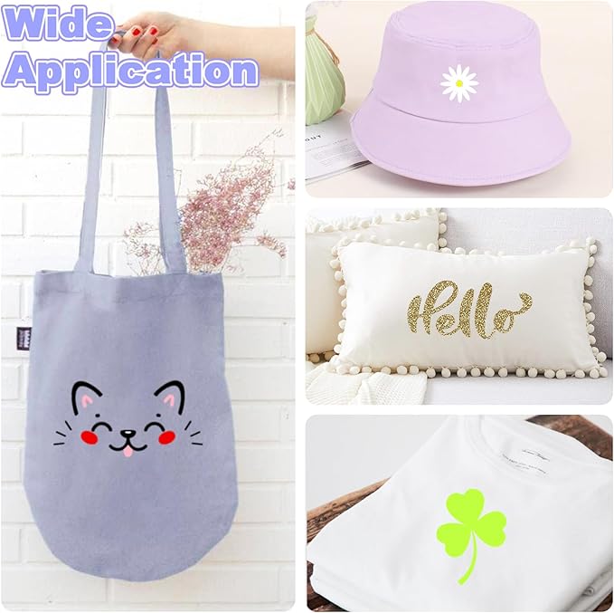 Red PU Heat Transfer Vinyl, 12 Pcs 12"x10" HTV Sheets – Soft & Stretchable Iron-On Vinyl, Easy to Cut & Weed, Compatible with Cricut & Silhouette – Great for 4th of July Shirts & Patriotic Crafts