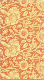 Vintage Floral Paper Napkins, 80PCS Vintage Floral Guest Paper Napkins Disposable, Orange Retro Plants Wildflower Lunch Dinner Hand Napkin for Wedding, Theme Party, Birthday, 4.5x8 Inch