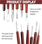 LINPHCEY 6-Piece Clay Sculpting Tools Set Perfect for Polymer Air Dry Modeling Clay Beginners & Professionals Ideal for DIY Pottery & Ceramics Tools for Clay Sculpey Sculpting & Crafting