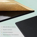 4 Pieces Adhesive Foam Padding 1/4 in Thick X 6 in X 6 in, Anti Vibration Pads, Closed Cell Foam Pads for Anti-Slip, Shock Absorption
