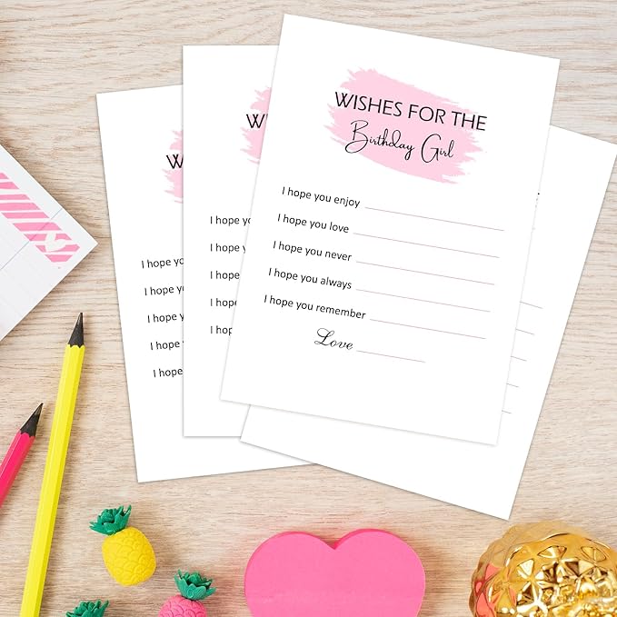 Birthday Party Game - Birthday Party Activity Favor, Set of 20 Games Cards, Birthday Supplies, Activity, Decorations -B01