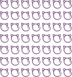 uxcell 50pcs Stitch Markers, Spiral Stitch Markers Crochet Needle Clip Counter Knit Ring Crochet Locking Sewing Accessories for DIY Handcraft Knitting and Crocheting, Violet