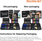 Shuttle Art 103 PCS Drawing Kit, Professional Drawing Supplies with Sketch, Charcoal, Colored, Graphite, Pastel Pencils & Sticks, Complete Drawing Tools and Paper Pads in Zipper Case for Artists&Kids