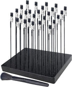 LAMXD Model Painting Stand Base (19 x 14 Holes) and 26PCS Alligator Clip Sticks Set (with Rubber Tips) Modeling Tools for Airbrush Spray, for Model Parts Holder (7.87 x 5.9Inch)