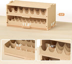 Plastic Model Paint Rack Organizer for 50 Paints, Pull-Out Storage With MDF Material, Model Tools, Suitable for 10ml Tamiya/Mr.Hobby and Miniature Paint Set GK8