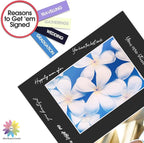 Mat Board Center, Pack of 5, Photo Picture Mats - Acid Free, 4-ply Thickness, White Core - for Pictures, Photos, Framing (11x14 for 2-5x7 Black)