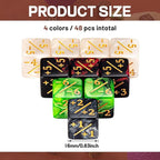 Sumind 48 Pcs Magic Life Counter Dice -1/+1 Counters Commander Buff Tokens 6 Sided Dice Loyalty Life Gifts Compatible with MTG CCG TCG Cards Gaming Accessory (Composite Style)