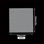 10 Sheets 12'' x 12'' Mosaic Mesh for Mounted Tile Fiberglass Mesh Backing, (Non Sticky)