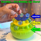 Funwares WobbleBall 3-Tier Marble Balance Game, 40 Marbles Included, Skill & Dexterity Games for Kids & Adults, Family Party Game for 1-4 Players, Ages 6+