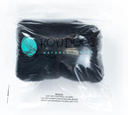 Colored Natural Bulk Wool roving, 8 OZ. Best Wool for Needle Felting, Wet Felting, handcrafts and Spinning Yarn (Total Black)