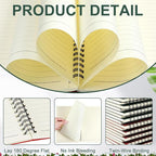 Yahenda 18 Pcs Spiral Notebook Bulk A5 Journal Lined 8.3'' x 5.5'' Writing Composition Paper Small Notepad Subject Notebook for Students Office Business Back to School Supplies (Deep Green,Red)