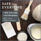 AMY HOWARD AT HOME Chalk-Based One Step Paint for Furniture, Cabinetry, Decor, Finish, and More | No Stripping, Sanding, or Priming | Ultra-Light Base | 32 Ounce | Almond Daze